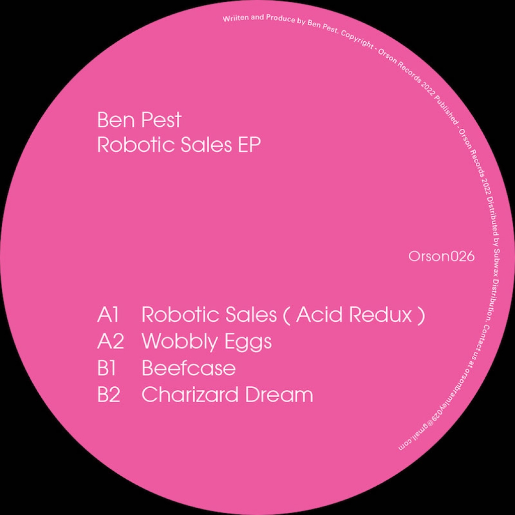( ORSON 026 ) BEN PEST - Robotic Sales EP ( 12" ) Orson Records