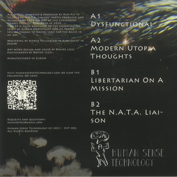 ( HST 002 ) DAN PIU - Modern Utopia Thoughts (12") Human Sense Technology