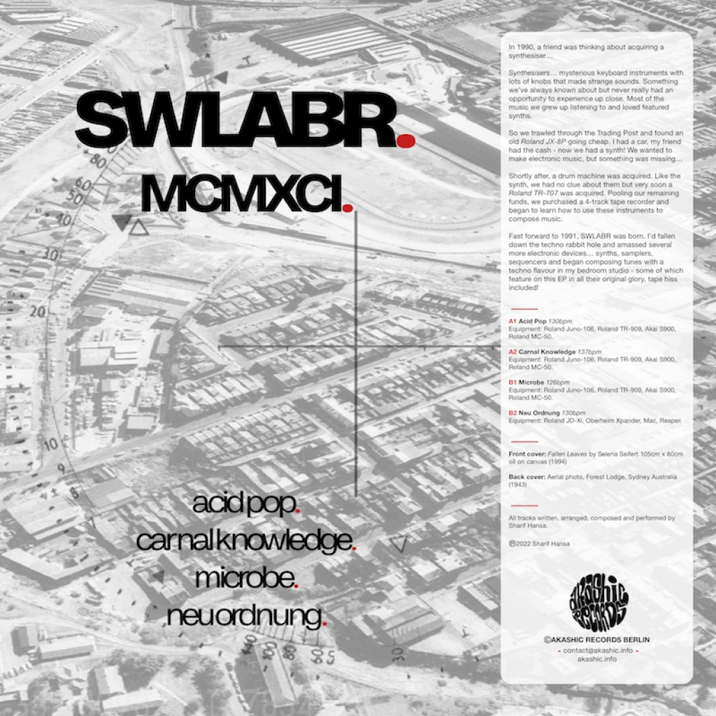 ( AKA 002 ) MCMXCI - SWLABR EP ( 12" ) Akashic Records