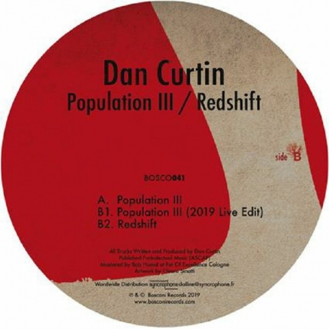 ( BOSCONI 041 ) Dan CURTIN - Population III/Redshift (12") Bosconi Italy
