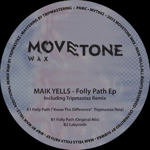 ( MVT 002 ) Maik YELLS - Folly Path EP (12") Movetone Wax