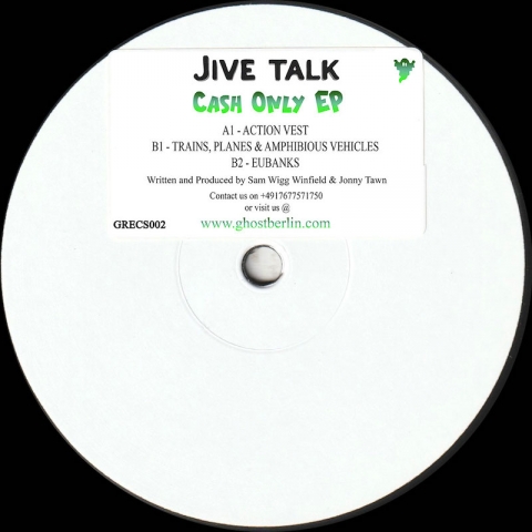 ( GRECS 002 ) JIVE TALK - Cash Only EP ( 12" ) Ghost Recs