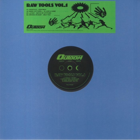 ( OTD 001 ) SHORTCUT / MARC COTTERELL / LATENT / BROOKLYN BABY -  Raw Tools Vol 1 (limited 12") Outdom France