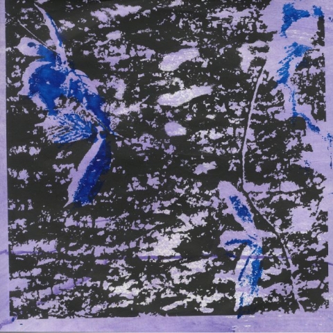 ( HPR 001 ) PURPLEHANDS - Intimate Fades (translucent purple marbled vinyl LP + insert in screen-printed sleeve limited to 300 copies) High Priestess