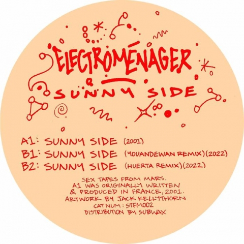 ( STFM 002 ) ELECTROMENAGER - Sunny Side (12") Sex Tapes From Mars