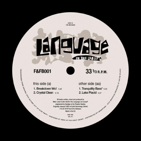 ( F&FB 001 ) LANGUAGE - In The Lab EP (12") Few & Far Between