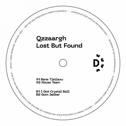 ( DTL 001 ) QZZAARGH - Lost But Found (12") Detali