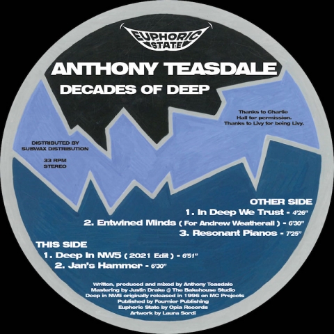 ( EPHCS 004 ) ANTHONY TEASDALE - Decade Of Depp ( 12" vinyl ) Euphoric State