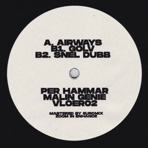 ( VLOER 02 ) PER HAMMAR & MALIN GENIE - Airways EP ( 12" vinyl ) De Vloer