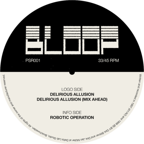 ( PSR 001 ) BLOOP - Delirious Allusion ( 12" vinyl )  Pinguin Society Records