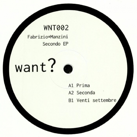 ( WNT 002 )  Fabrizio MANZINI -  Secondo EP (12") Want?