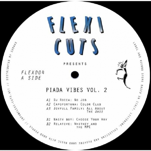 ( FLEX 004 ) DJ ROCCA / CAPOFORTUNA / JOYFULL FAMILY / NASTY BOY / RELATIVE - Piada Vibes Vol 2 (12") Flexi Cuts Italy