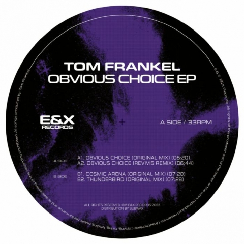 ( ER 001 ) Tom FRANKEL - Obvious Choice EP (12") E&X Germany