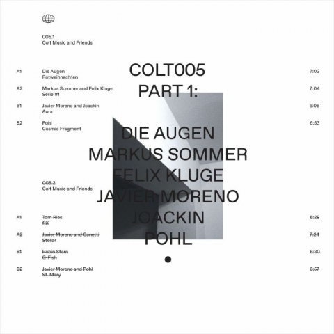( COLT 005.1 ) DIE AUGEN / MARKUS SOMMER / FELIX KLUGE / JAVIER MORENO / JOACKIN / POHL - Colt Music & Friends Part 1 (12") Colt Spain