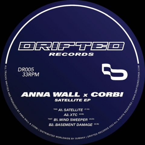 ( DR 005 ) ANNA WALL & CORBI - Satellite EP ( 12" ) Drifted Records