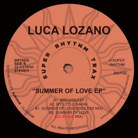( SRTX 036 ) LUCA LOZANO - Summer Of Love EP ( 12" vinyl ) Super Rhythm Trax
