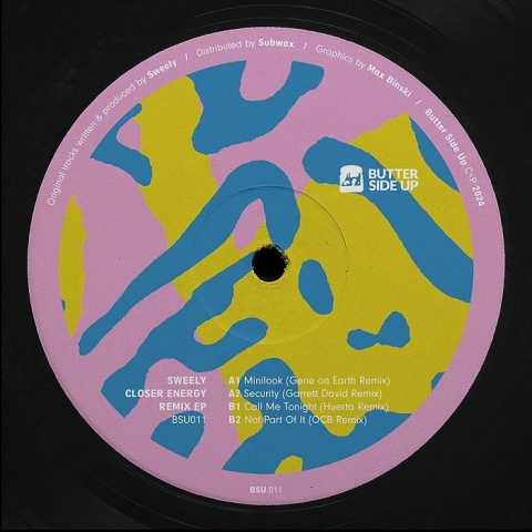 ( BSU 011 ) SWEELY. - Closer Energy Remix EP ( 12" ) Better Side Up
