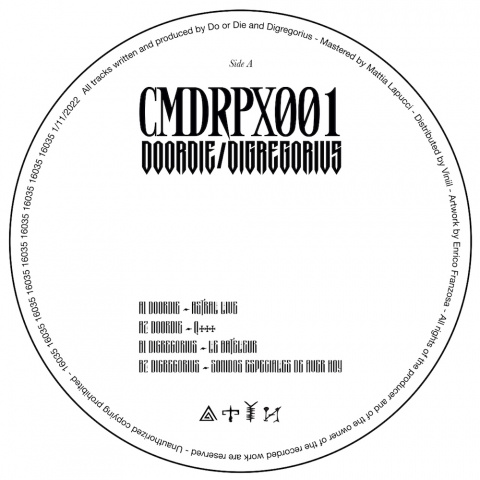 ( CMDRPX 001 ) DO OR DIE / DIGREGORIUS - Cimedirapax 001 ( 12" vinyl ) Cimedirapax