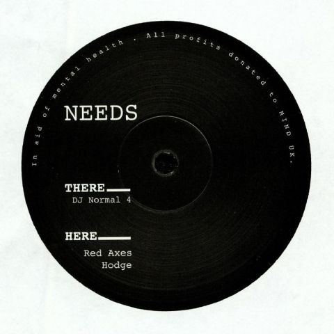 ( NNFP 005 ) DJ NORMAL 4 / RED AXES / HODGE -  Needs 005 (180 gram vinyl 12") Needs (not-for-profit)