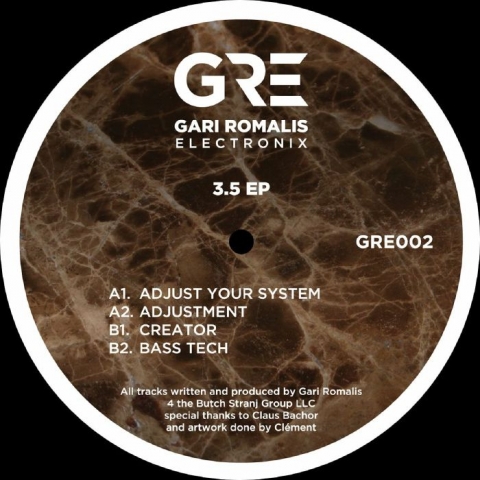 ( GRE 002 ) Gari ROMALIS - 3 Point 5 EP (Remastered) (12") GRE (Gari Romalis Electronix)
