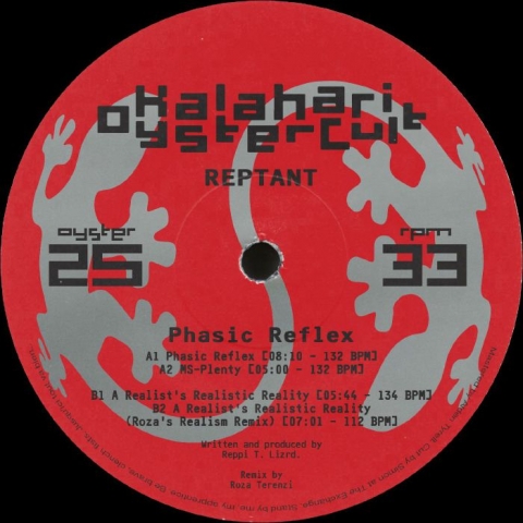 ( OYSTER 25 ) REPTANT - Phasic Reflex (Roza Terenzi mix) (12") Kalahari Oyster Cult