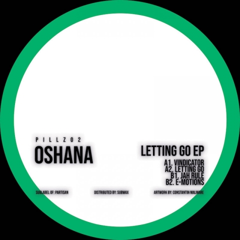( PILLZ 02 ) OSHANA - Letting Go EP ( 12" vinyl ) Pillz