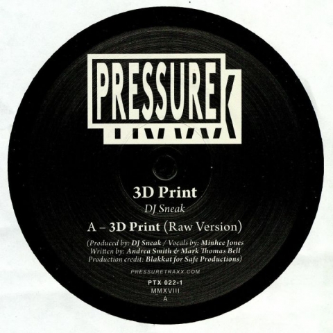 ( PTX 022.1 ) DJ SNEAK - 3D Print (12") Pressure Traxx
