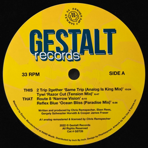 ( GST 026 ) Various - Anniversary Sampler 04  - Gestalt Records