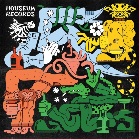 ( HSM 010 ) VARIOUS ARTISTS - Feral Fever ( 12" vinyl ) Houseum Records
