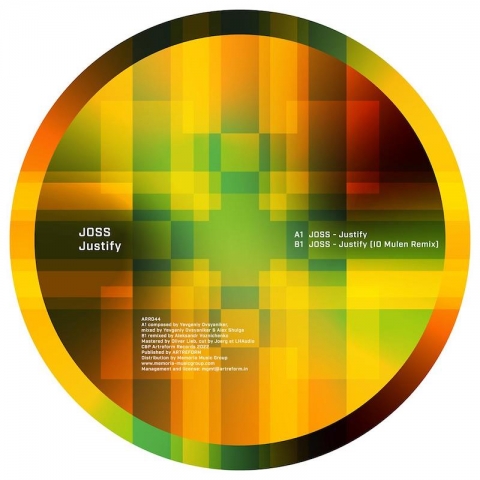 ( ARR 044 ) JOSS - Justify ( 12" vinyl ) Artreform