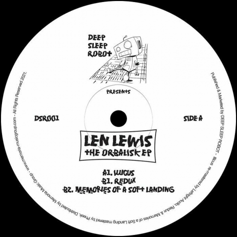 ( DSR 001 ) LEN LEWIS - The Orbalisk EP (180 gram vinyl 12") Deep Sleep Robot