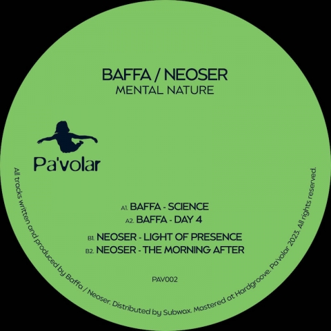 ( PAV 002 ) BAFFA / NEOSER - Mental Nature ( 12" vinyl ) Pa'volar