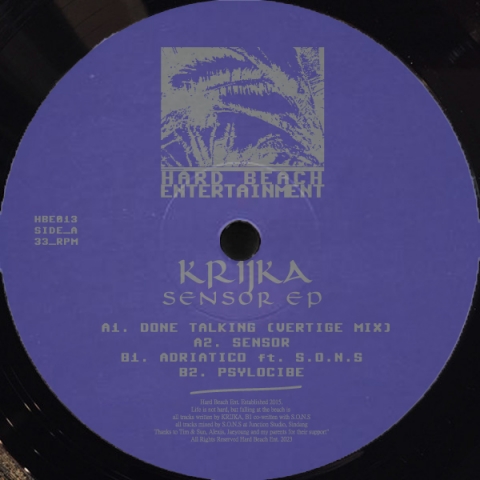( HBE 013 ) KRIJKA - Sensor EP ( 12" ) Hard Beach Entertainment
