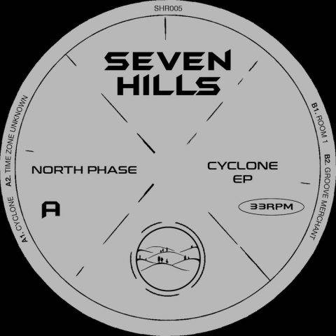 ( SHR 005 ) NORTH PHASE - Cyclone EP ( 12" vinyl ) Seven Hills Records
