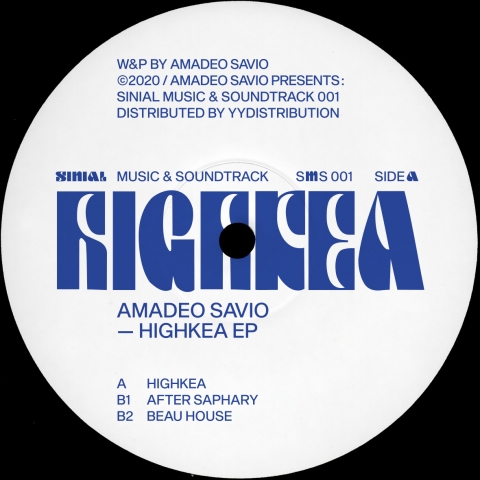 ( SMS 001 ) AMADEO SAVIO - Highkea EP (12") Sinial