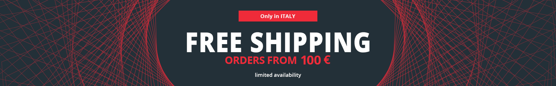 free shipping in Italy from order 70 euro